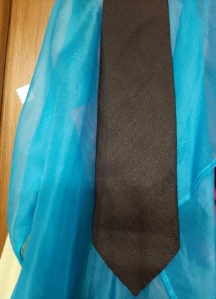 Базовый тоталблек шелковый итальянский галстук