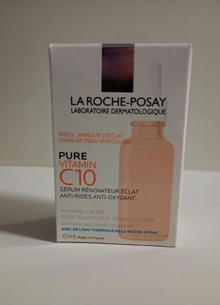 La roche-posay pure vitamin c10 сироватка 10мл.