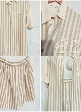 Шёлковый комплект для дома di  bari 100% silk,  италия