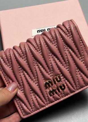 Гаманець miu miu рожевий