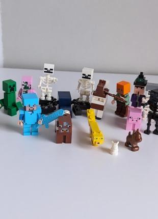 Фигурки конструктор майнкрафт. minecraft
