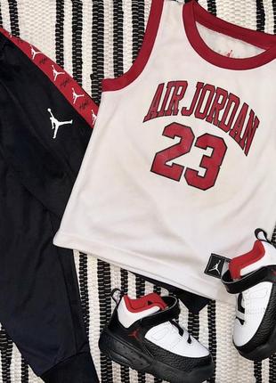 Спортивные штаны с лампасами jordan