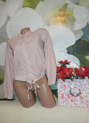 Нежная красивая  блуза в горох от бренда rene rofe