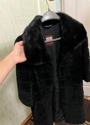Шуба мутон натуральная