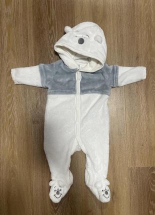 Теплый ромпер/комбинезон disney 0-3 месяца