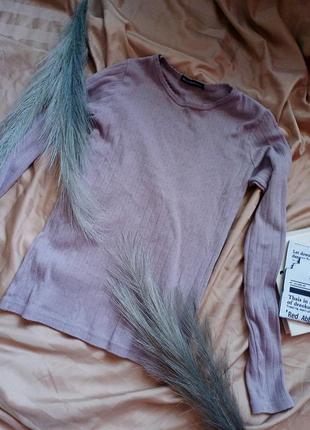 Лонгслив трикотажный с узором brandy melville3 фото