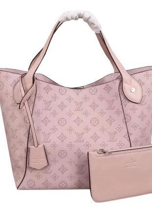 Кожаная розовая сумка