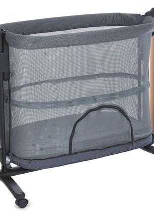 Ліжечко-манеж me 1125-g noa dark gray