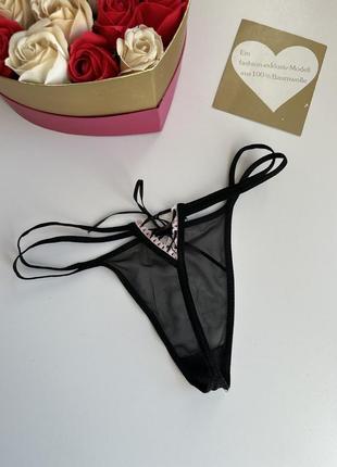 Новые полупрозрачные трусики стринги 💙💛 сток