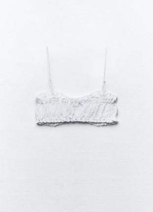 Атласний топ зі зборками