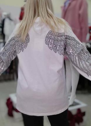 Снова в наличии свитшот крылья турция люкс качество батал
