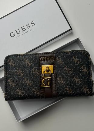 Кошелек guess, шоколадный кошелек guess