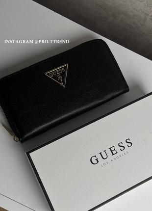 Кошелек guess, черный кошелек guess  - материал премиум еко кожа - цвет черный - в комплекте идёт :