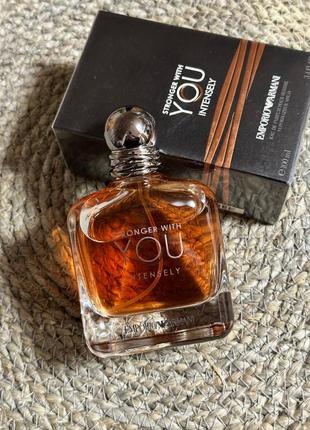Чоловічий парфум emporio armani stronger with you intensely 100ml армані стронг віз ю інтенслі 100мл