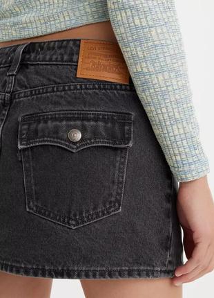 Мини юбка, юбка джинсовая levis