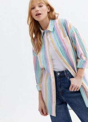 Рубашка в полоску от м до 3xl