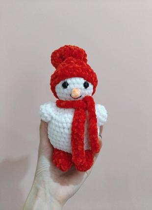 Вязаный снеговик / вязаные игрушки / мягкие игрушки