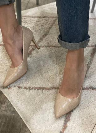 Нюдовые лодочки/ базовая модель