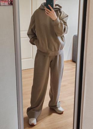 Zara оверсайз костюм на высокий рост 
штаны палаццо, худи оверсайз