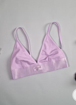 Сиреневый топ бралет бра в рубчик primark love lounge бесшовный