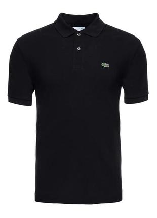 Чоловіча  футболка поло lacoste, чорного кольору, розмір s