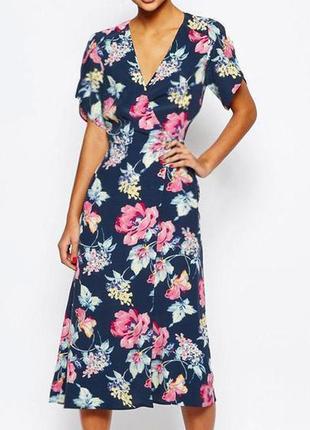 Распродажа платье asos миди натуральное на запах5 фото