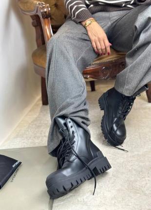 Кожаные ботинки люкс