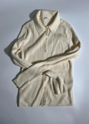 Кардиган из меринои шерсти uniqlo / м