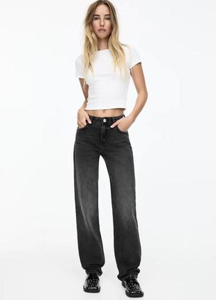 Прямые джинсы со средней посадкой pull and bear