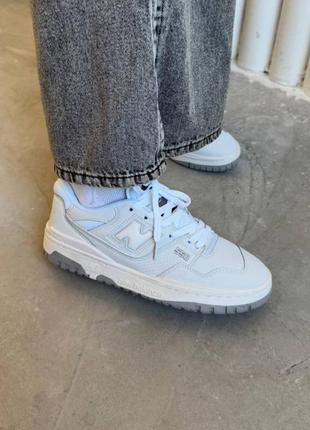 Кроссовки new balance 550 white grey