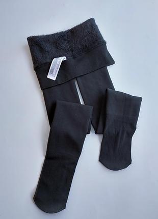 Теплые зимние термо колготки на меху primark s, m,  l,  44, 46, 48
