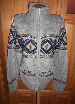 Кофта пуловер арнамент теплий на підлітка 14-15 років н. s-m - next