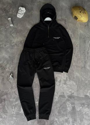 Спортивный черный мужской костюм от armani exchange
