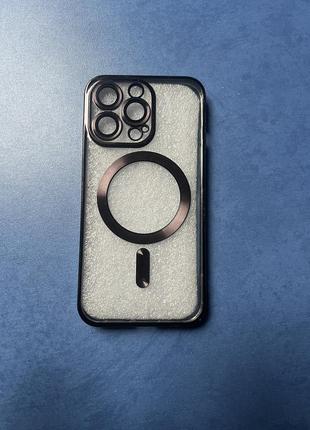Силиконовый чехол на iphone 13 pro с magsafe