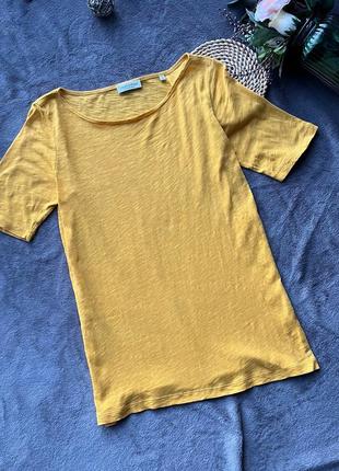 Бавовняна футболка жовта