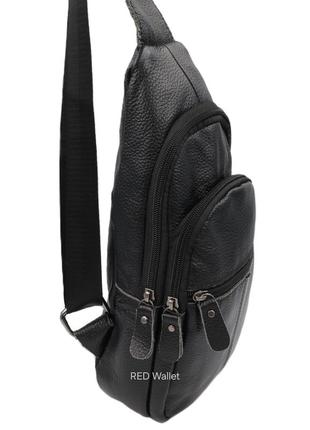 Сумка чоловіча натуральна шкіра leather x-18 black