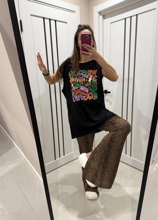 Великий розмір леопардові лосини кльоші xxl
