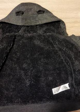 Теплая кофта на меху на 6-9 месяцев 4