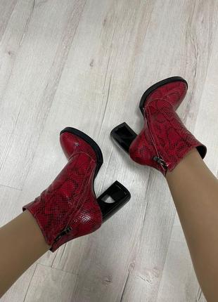 Ботинки с итальянской кожи кожаные осень зима деми4 фото