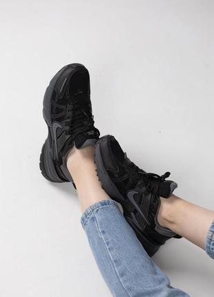 Женские кроссовки nike v2k runtek black