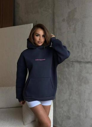 Худи трендовый женский на флисе