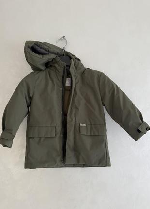 Куртка zara колір хакі на хлопчика 2-3 роки розмір 98