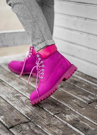 Ботинки зимние timberland wine с мехом зимние ❄️