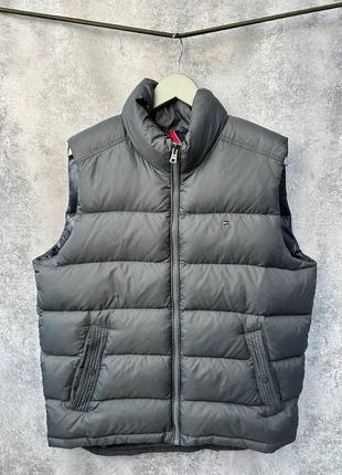Tommy hilfiger стьобаний пуховий жилет-пуховик чоловічий