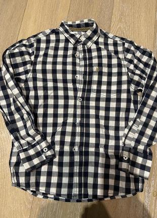 Коттоновая рубашка на рост 140см