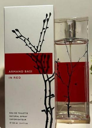 Женская туалетная вода armand basi in red 100 ml.