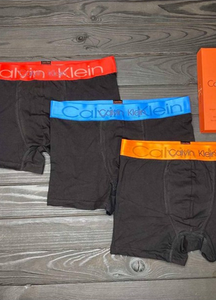 Мужские трусы calvin klein черные комплект на подарок