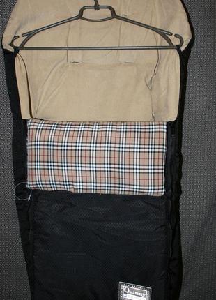 Дитячий зимовий конверт для коляски на сани quinny fashion
