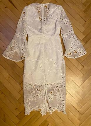 Белое кружевное платье 4