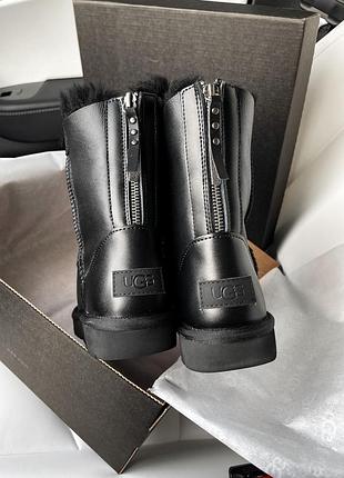 Угги уггі угг ugg black leather zip